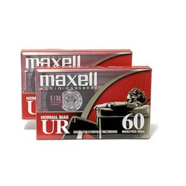 Opptakskassett Maxell UR-60 Audio, 2 stk 