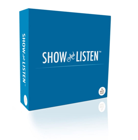 Show And Listen LP-ramme, hvit, 4 pk. 
