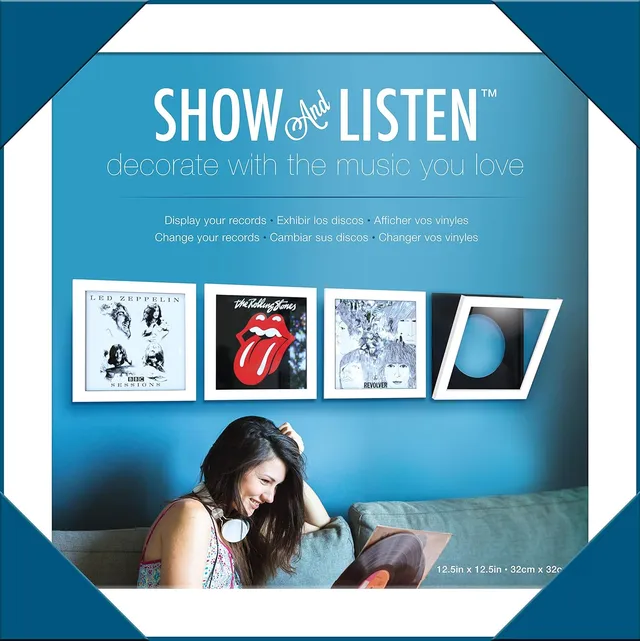 Show And Listen LP-ramme, hvit, 4 pk. 