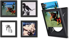 Show And Listen LP-ramme, svart, 4 pk.