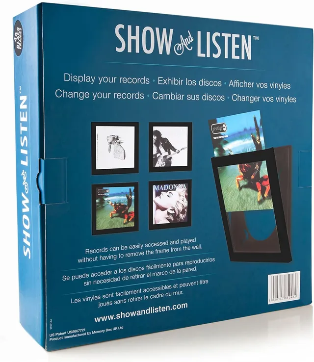 Show And Listen LP-ramme, svart, 4 pk. 