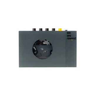 We Are Rewind, portabel kassettspiller Bluetooth, oppladbare batterier, grafitt