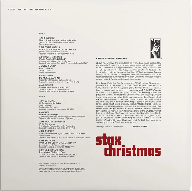 Diverse Artister Stax Christmas (LP) 