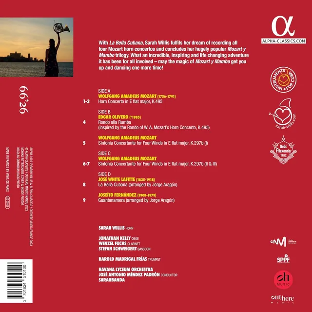 Sarah Willis Mozart y Mambo - La Bella Cubana (2LP) 