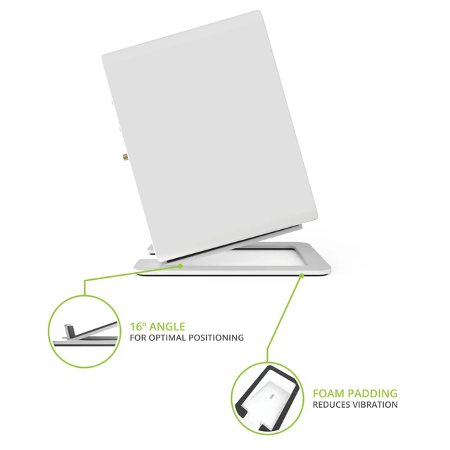 Kanto S6 Desktop Høyttalerstativ Store, hvite 