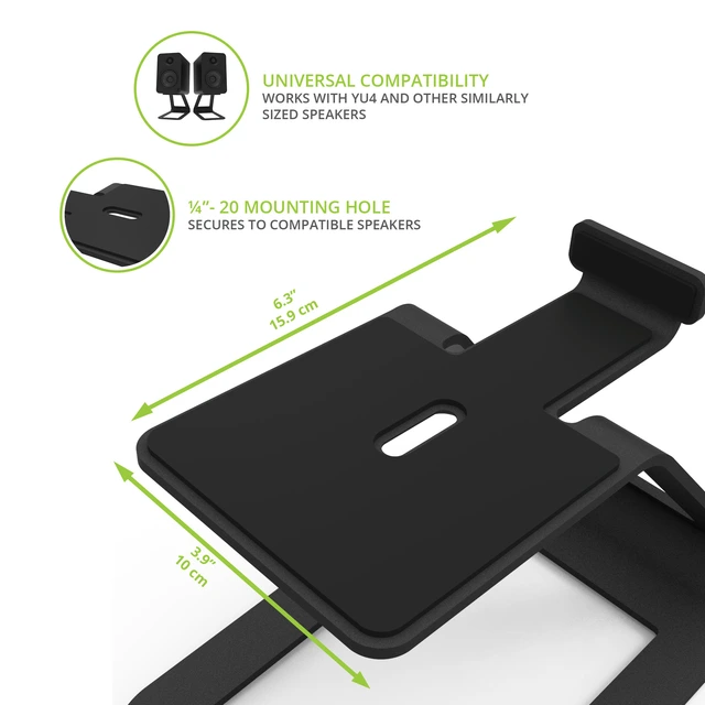 Kanto SE4 Desktop Høyttalerstativ 14 cm høyde, svarte 