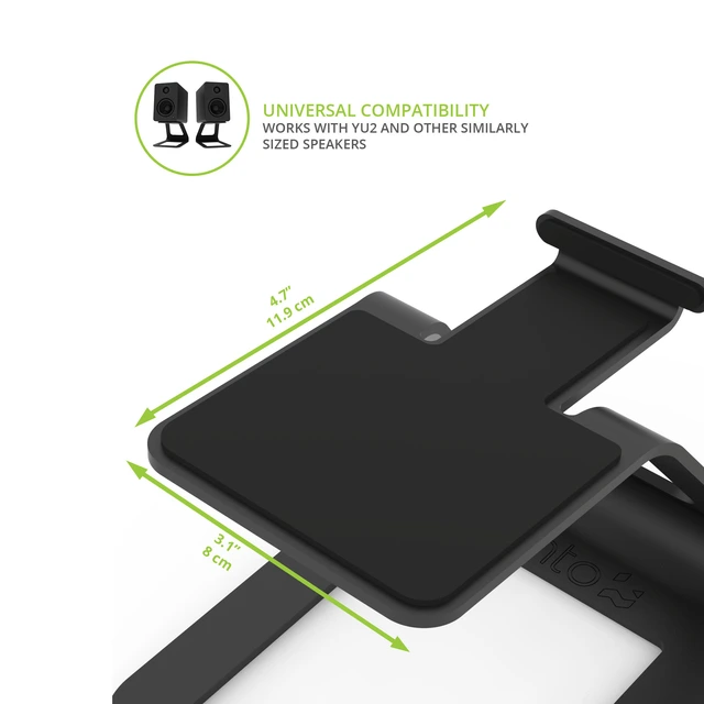 Kanto SE2 Desktop Høyttalerstativ 10 cm høyde, svarte 