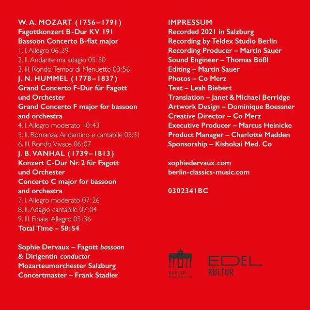 Sophie Dervaux Mozart & Hummel (LP) 