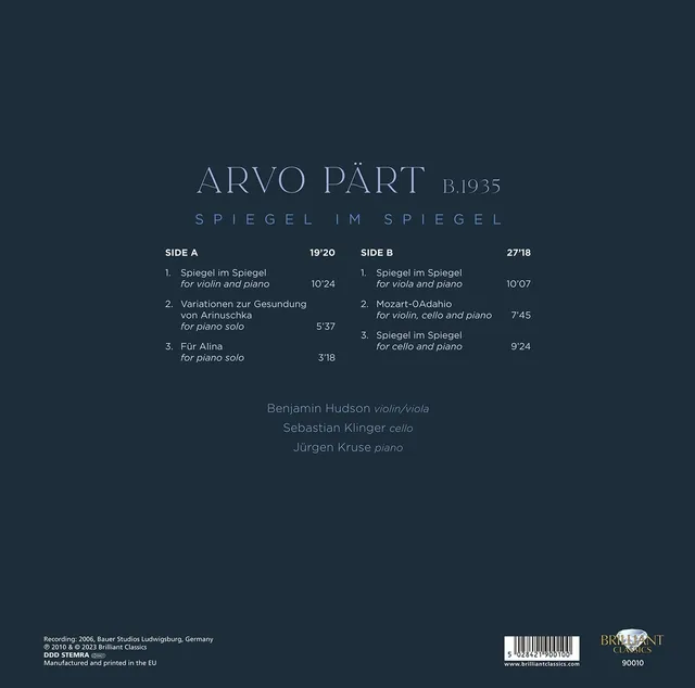 Arvo Pärt Pärt: Spiegel Im Spiegel (LP) 