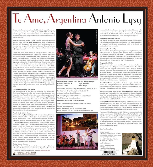 Antonio Lysy Te Amo, Argentina (LP) 