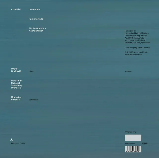 Arvo Pärt Lamentate (LP) 