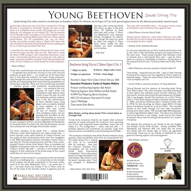 Janaki String Trio Young Beethoven: String Trio In… (LP) 