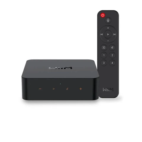 WiiM Pro Plus, streamer, fjernkontroll Analog og digital (optisk/coax) utgang