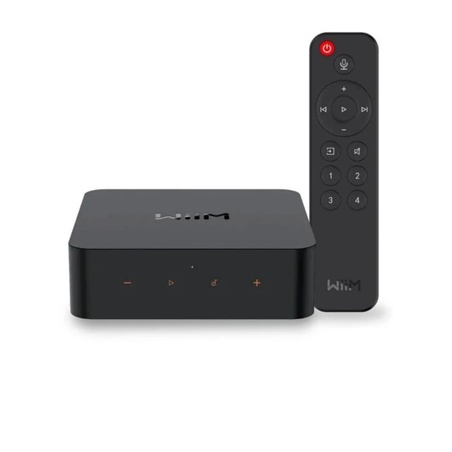 WiiM Pro Plus, streamer, fjernkontroll Analog og digital (optisk/coax) utgang 