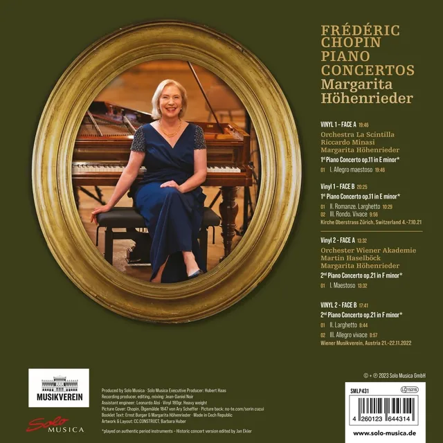 Margarita Hohenrieder Chopin: Piano Concertos (2LP) 