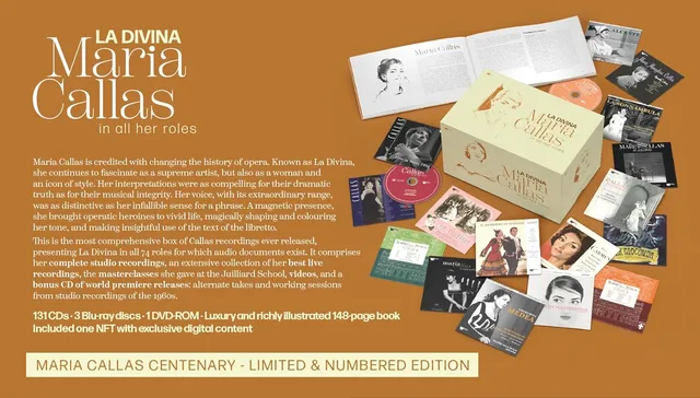 Maria Callas La Divina - LTD (131CD+3BD+DVD) 
