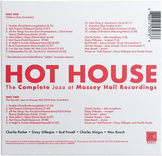 Diverse Artister Hot House: The Complete Jazz At… (2CD) 