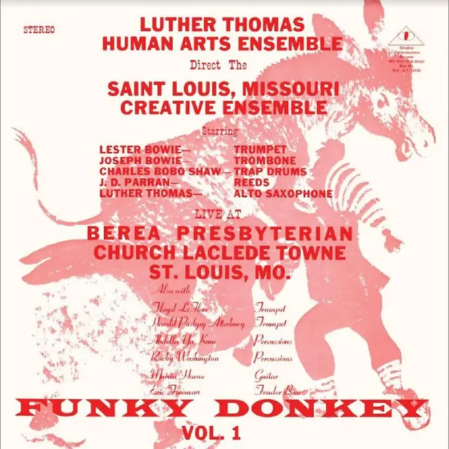 Luther Thomas Human Arts Ensemble Funky Donkey Vol. 1 (LP) 