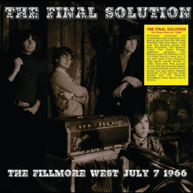 The Final Solution The Fillmore West July 7 1966 (LP) 