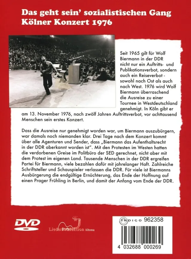 Wolf Biermann Das Kölner Konzert - 13. November…(2DVD) 