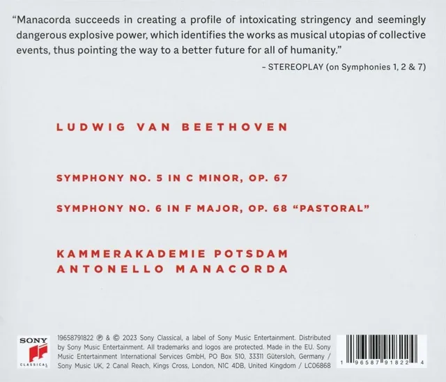 Kammerakademie Potsdam Beethoven: Sinfonien Nr. 5 & 6 (CD) 