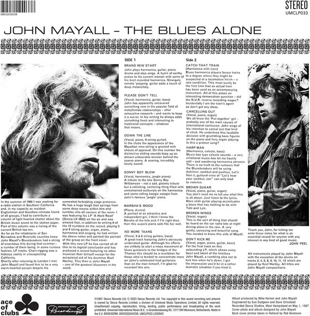 John Mayall The Blues Alone (LP) 