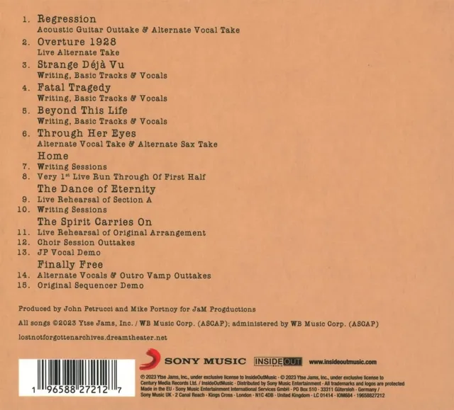 Dream Theater Lost Not Forgotten Archives: The… (CD) 