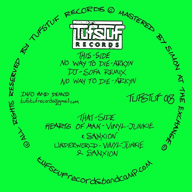 Arkyn/Vinyl Junkie & Sanxion No Way To Die(DJ Sofa Remix)… (12") 