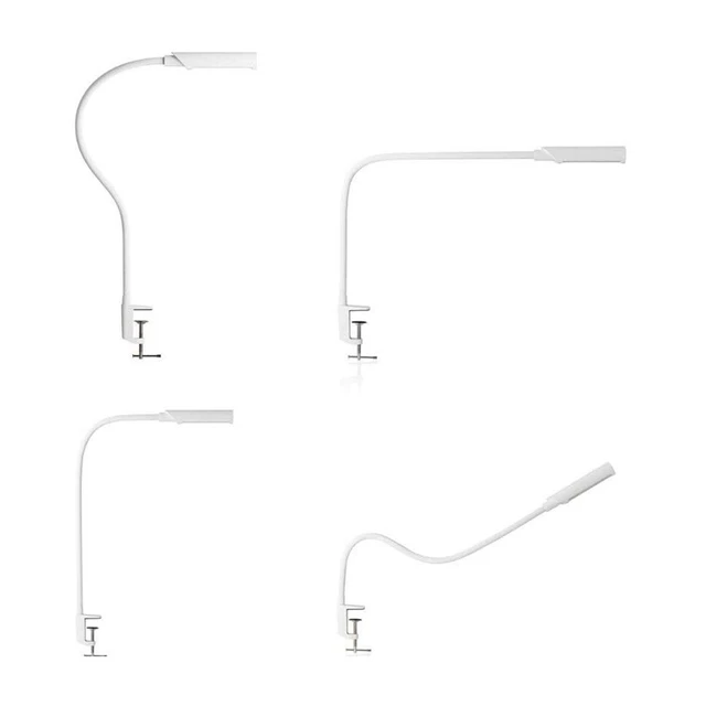 UberLight Flex LED lampe, hvit Platespillerbelysning, inkl. bordfeste 