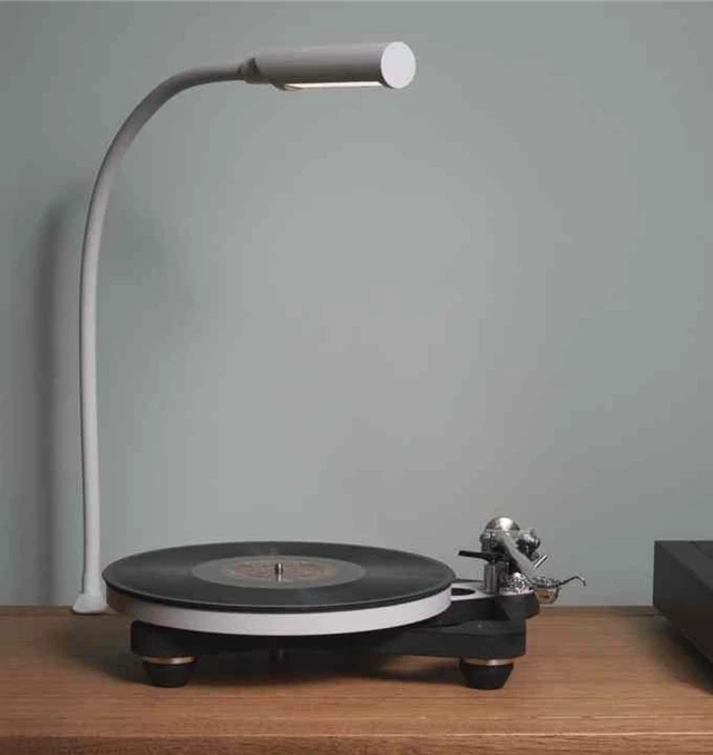 UberLight Flex LED lampe, hvit Platespillerbelysning, inkl. bordfeste 