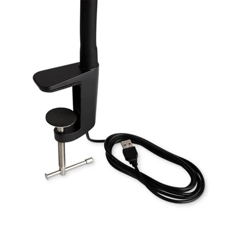 UberLight Flex LED lampe, svart Platespillerbelysning, inkl. bordfeste 