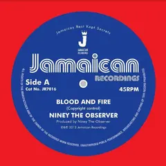 Niney The Observer Blood &amp; Fire/Brimstone &amp; Fire (7")