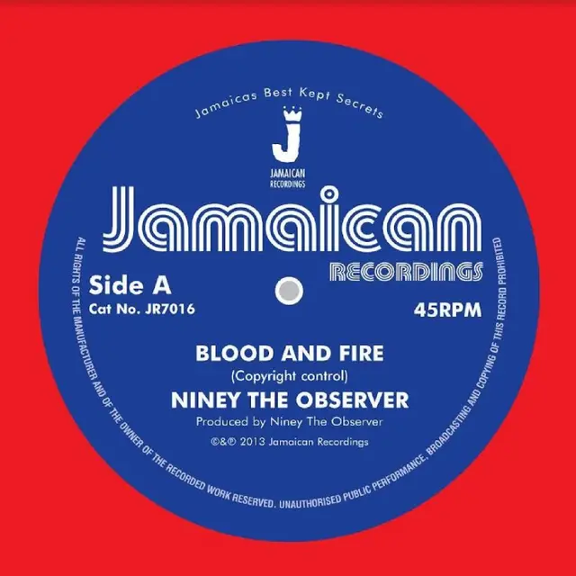 Niney The Observer Blood & Fire/Brimstone & Fire (7") 