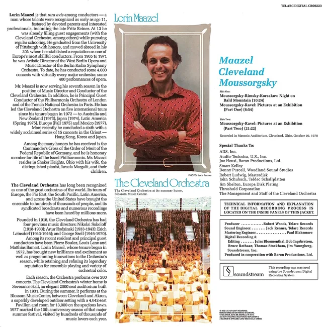 The Cleveland Orchestra/Lorin Maazel Mussorgsky: Pictures At An… (LP) 