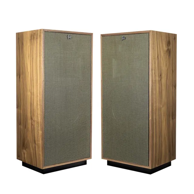 Klipsch Forte IV, valnøtt 3-veis hornhøyttaler, 12/15" bass, 99 dB 