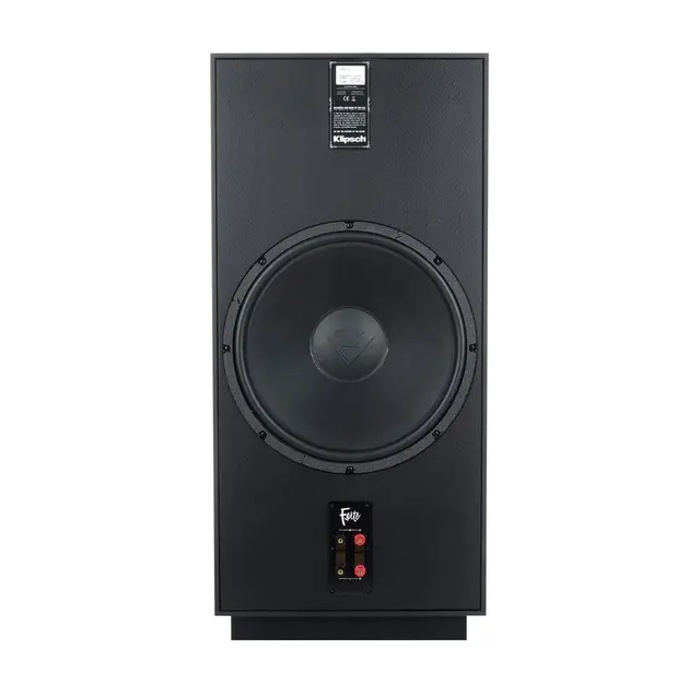 Klipsch Forte IV, valnøtt 3-veis hornhøyttaler, 12/15" bass, 99 dB 