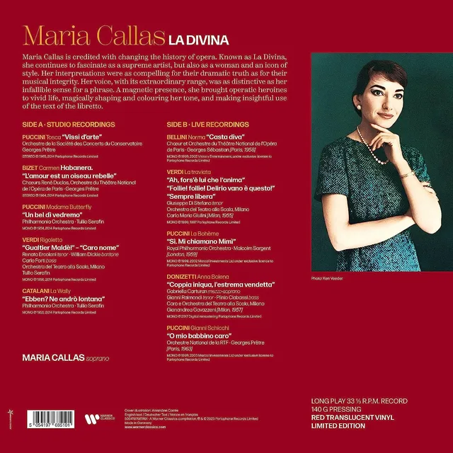Maria Callas La Divina: The Best Of Maria… - LTD (LP) 
