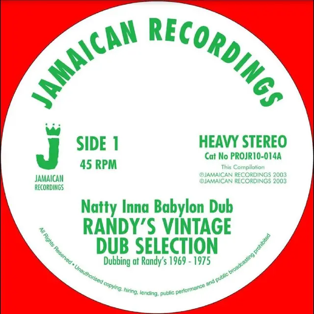 Randy's Vintage Dub Selection Natty Inna Babylon Dub/Dub Feeling…(10") 
