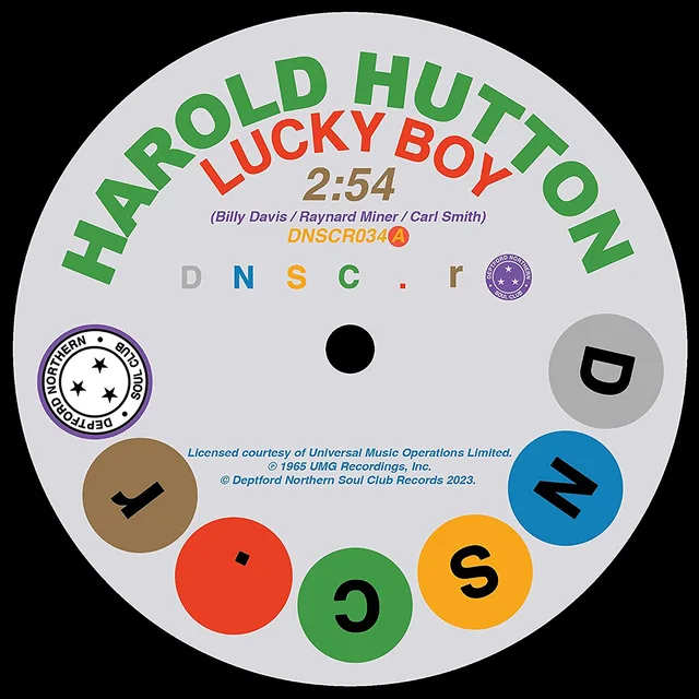Harold Hutton / The Dells Lucky Boy/ Thinkin' About You (7") 