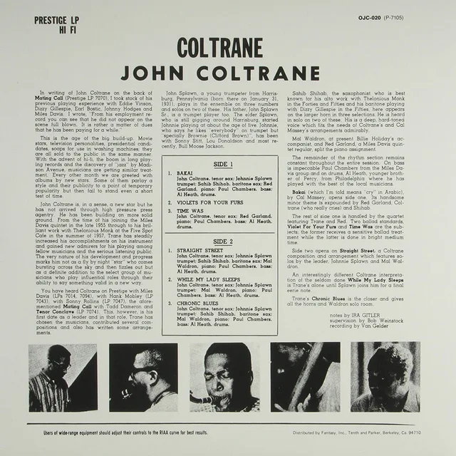 John Coltrane Coltrane (LP) 