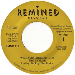 Ebo Taylor Will You Promise / Maye Omama (7")