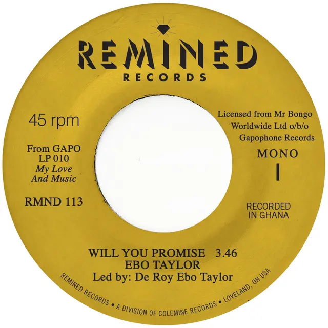 Ebo Taylor Will You Promise / Maye Omama (7") 