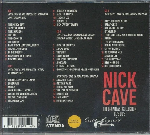Nick Cave & The Bad Seeds The Broadcast Collection 80's 00's (4CD) 
