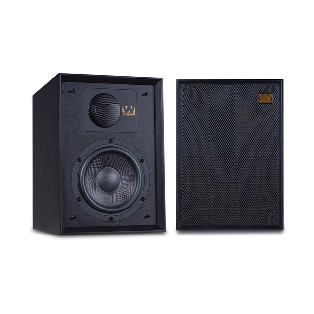 Wharfedale Denton 85th ann. svart eik 2-veis stativ/bokhylle-høyttaler 