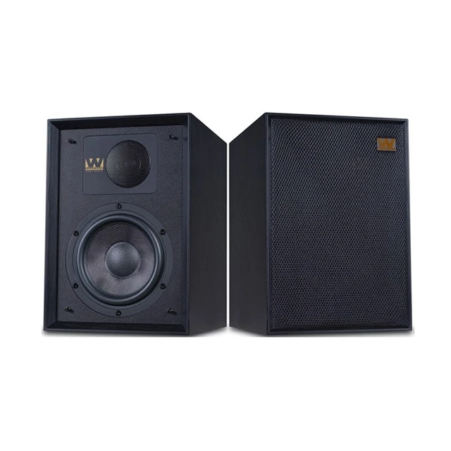 Wharfedale Denton 85th ann. svart eik 2-veis stativ/bokhylle-høyttaler 