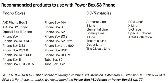 Pro-Ject Power Box S3 Phono, svart Strømforsyning til RIAA-trinn/phono 