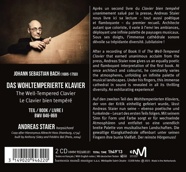 Andreas Staier Bach: The Well-Tempered Clavier… (2CD) 