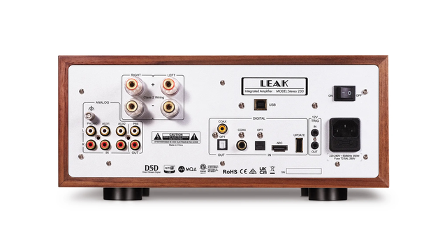 Leak Audio Stereo 230, forsterker 2x75 watt, MM RIAA, Bluetooth, HDMI ARC 