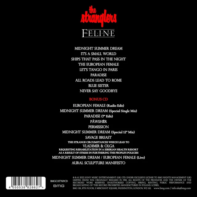 The Stranglers Feline: 40th Anniversary Edition (2CD) 
