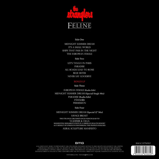 The Stranglers Feline: 40th Anniversary Edition (2LP) 